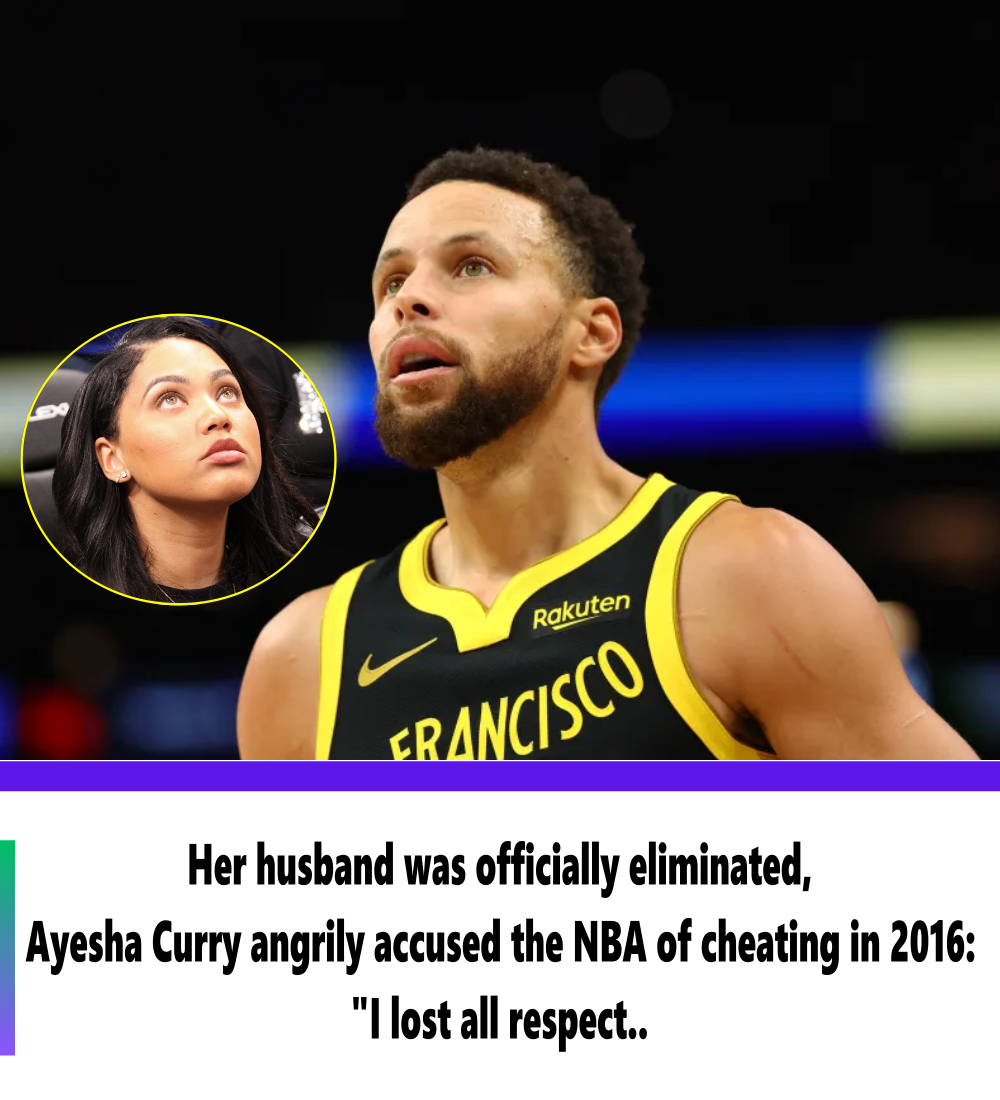 Her Husband Was Officially Eliminated Ayesha Curry Angrily Accused The NBA Of Cheating In