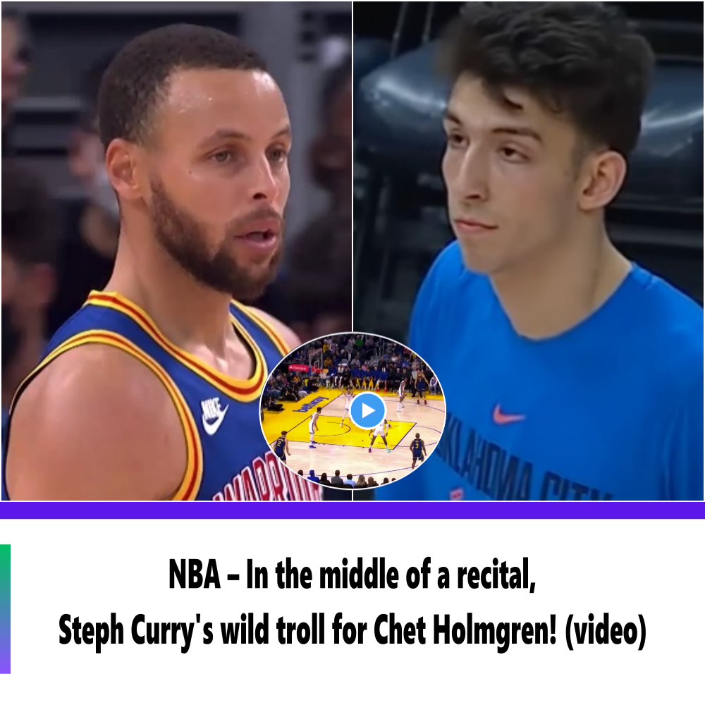 NBA – In the middle of a recital, Steph Curry's wild troll for Chet ...