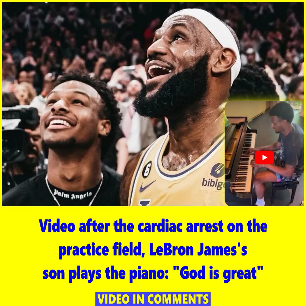 Video After The Cardiac Arrest On The Practice Field Lebron Jamess Son Plays The Piano God 