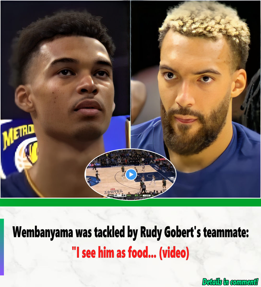 NBA – Wembanyama was tackled by Rudy Gobert's teammate: 