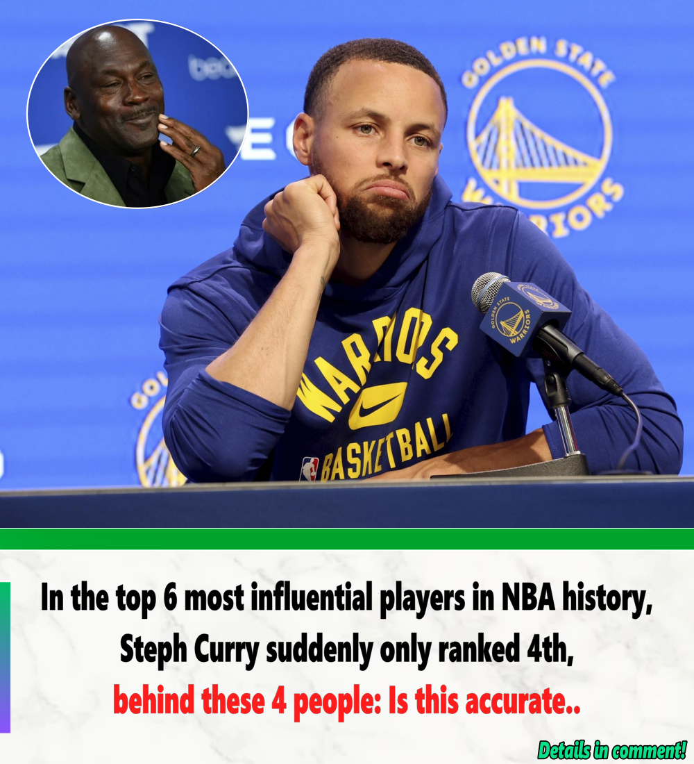 In The Top 6 Most Influential Players In Nba History Steph Curry