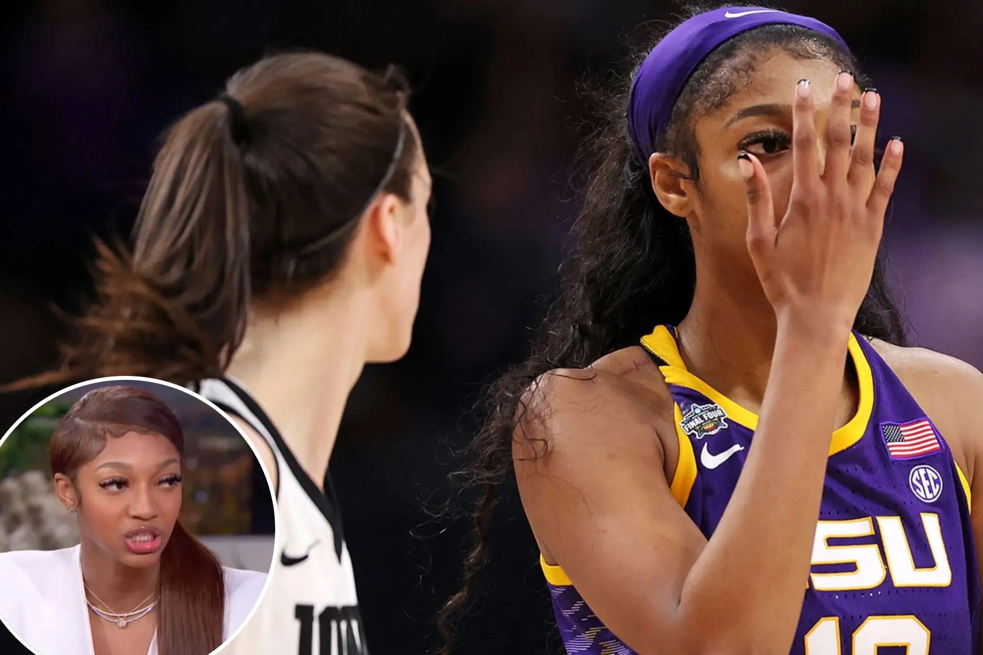 Angel Reese says Caitlin Clark drama was ‘frustrating’ after LSU’s ...