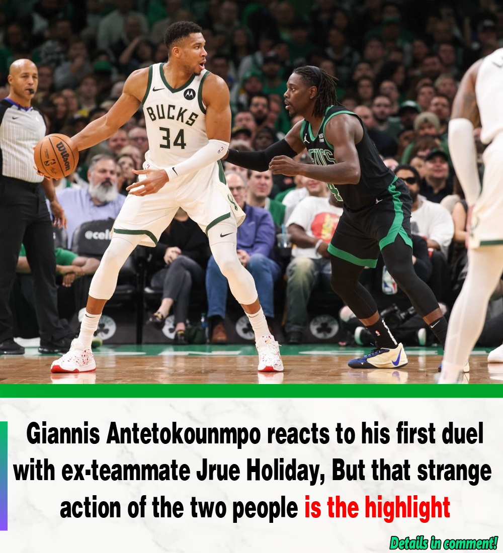 Giannis Antetokounmpo Reacts To His First Duel With Ex-teammate Jrue ...