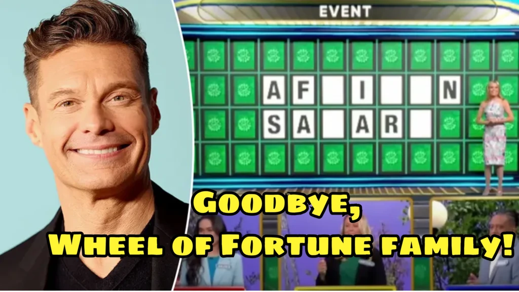 FOX NEWS BOMBSHELL Ryan Seacrest’s Abrupt Wheel of Fortune Exit